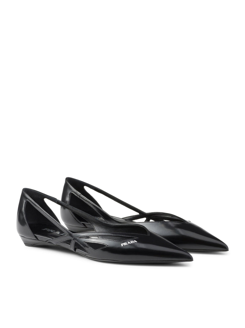 Suitnegozi Ballerine cut-out in pelle spazzolata 2025