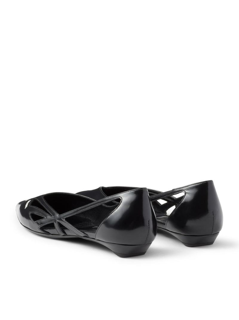 Suitnegozi Ballerine cut-out in pelle spazzolata 2025