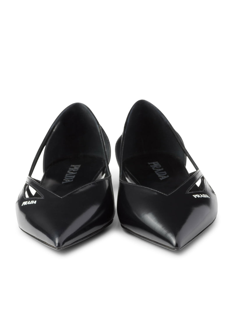 Suitnegozi Ballerine cut-out in pelle spazzolata 2025