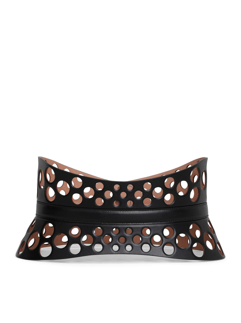 Suitnegozi CINTURA NEO BUSTIER IN PELLE DI VITELLO TRAFORATA In Vendita