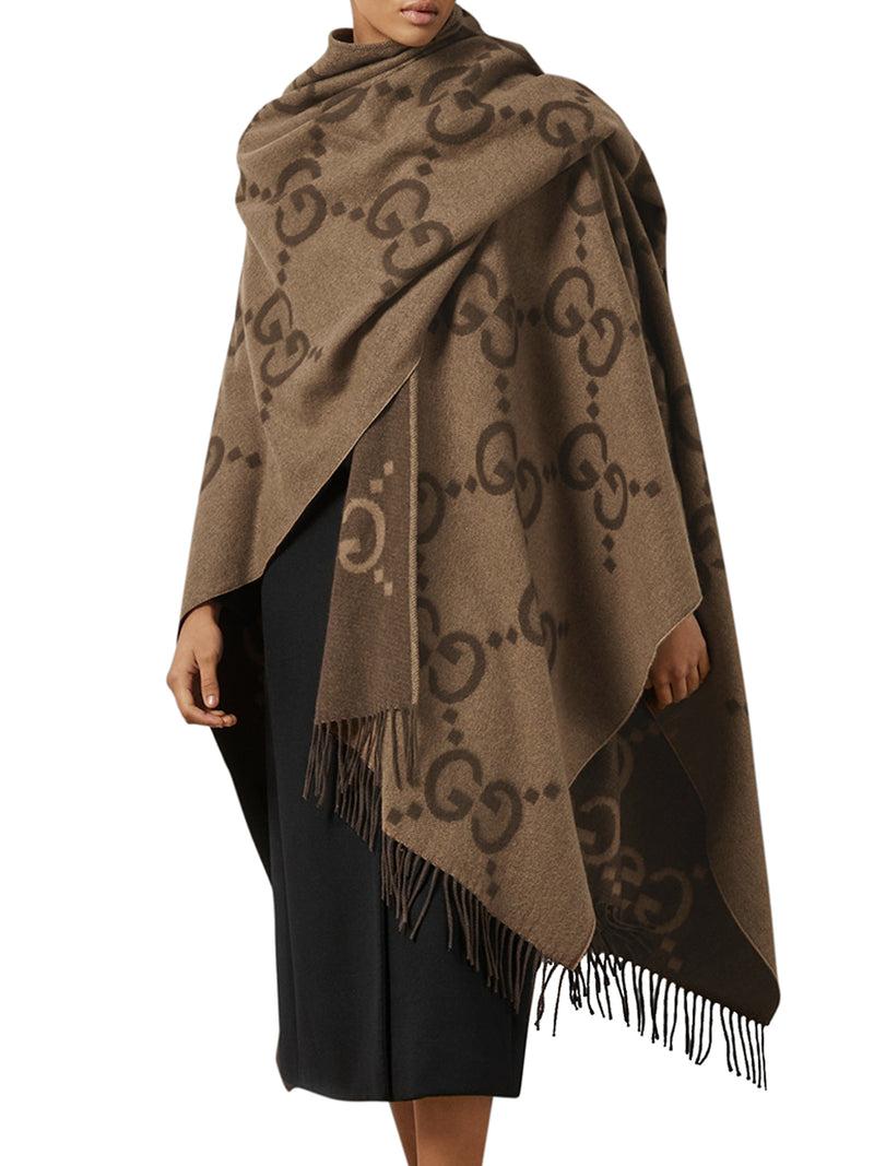 Suitnegozi MANTELLO IN CASHMERE JUMBO GG REVERSIBILE Nuovo