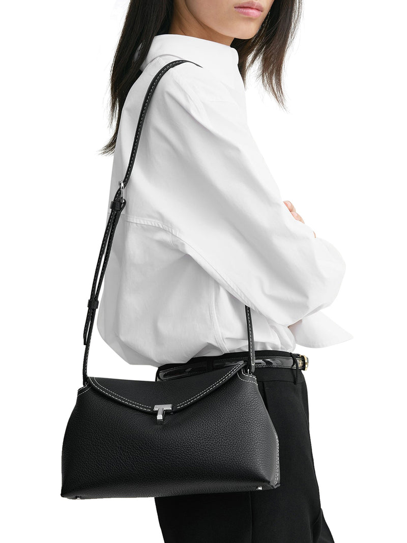 Suitnegozi T-Lock clutch black grain Enormi sconti