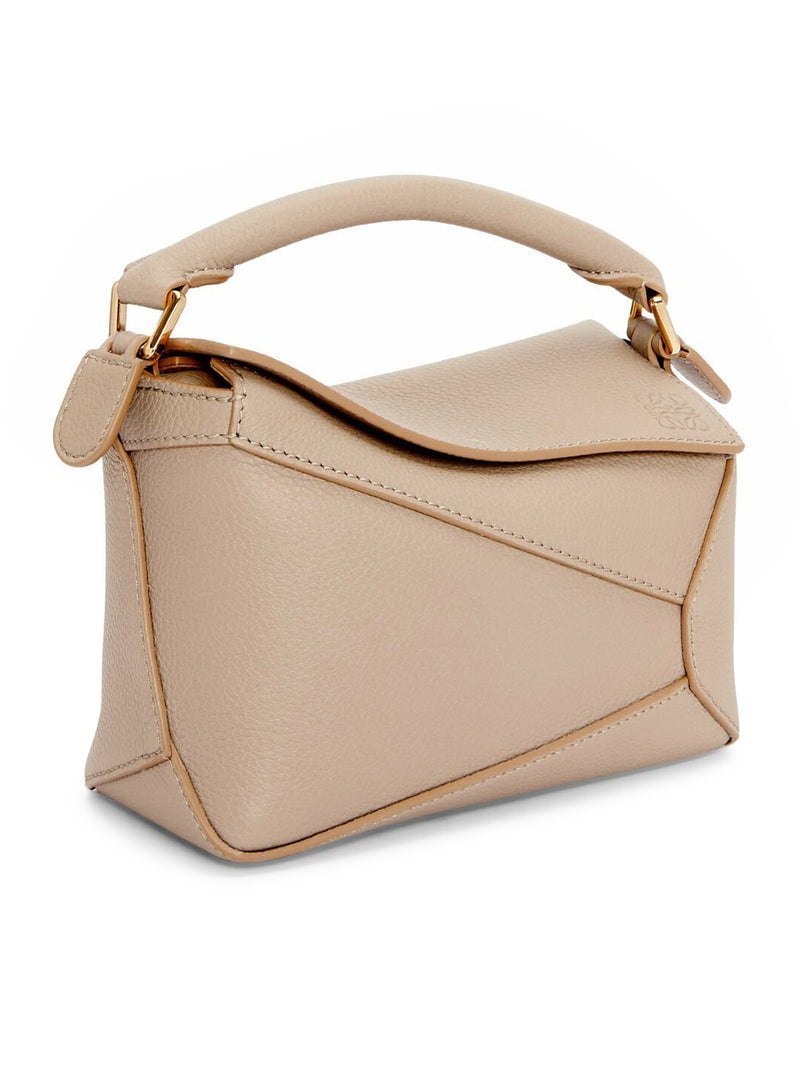 Suitnegozi Borsa Puzzle mini in morbida pelle di vitello granata Promozione Limitata