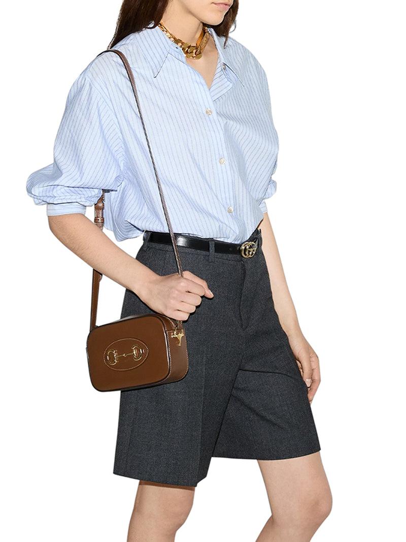 Suitnegozi MINI BORSA A SPALLA GUCCI HORSEBIT 1955 Vendita Calda