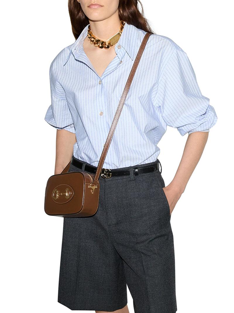 Suitnegozi MINI BORSA A SPALLA GUCCI HORSEBIT 1955 Vendita Calda