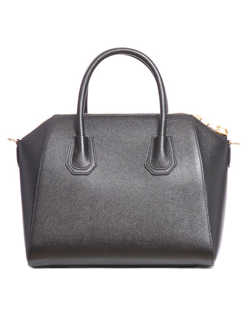 Suitnegozi Borsa a mano Antigona piccola in pelle nera Offerta speciale