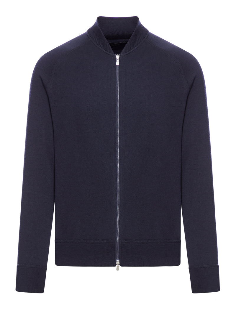 Suitnegozi GIACCA CON ZIP IN LANA Latest fashion