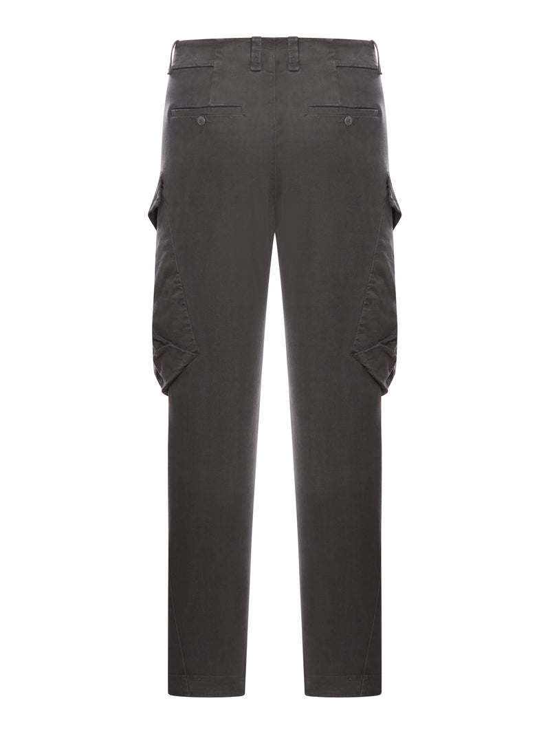 Suitnegozi Pantalone cargo regular fit in tencell e modal stretch smerigliato Offerta speciale della fabbrica