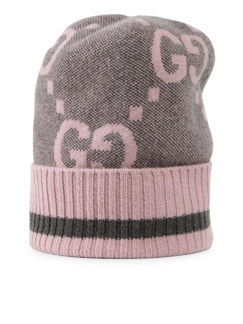 Suitnegozi Cappello in cashmere con GG Fornitura limitata