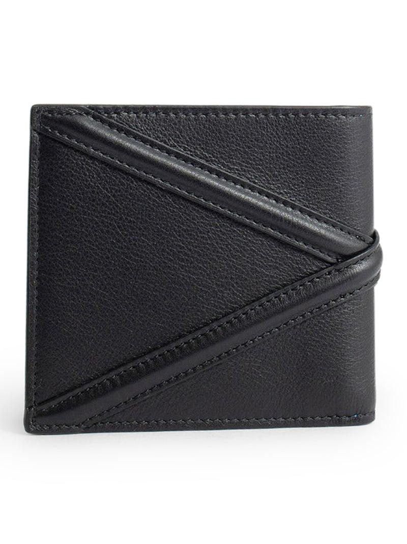 Suitnegozi portafoglio in pelle con placca logo Offerte speciali