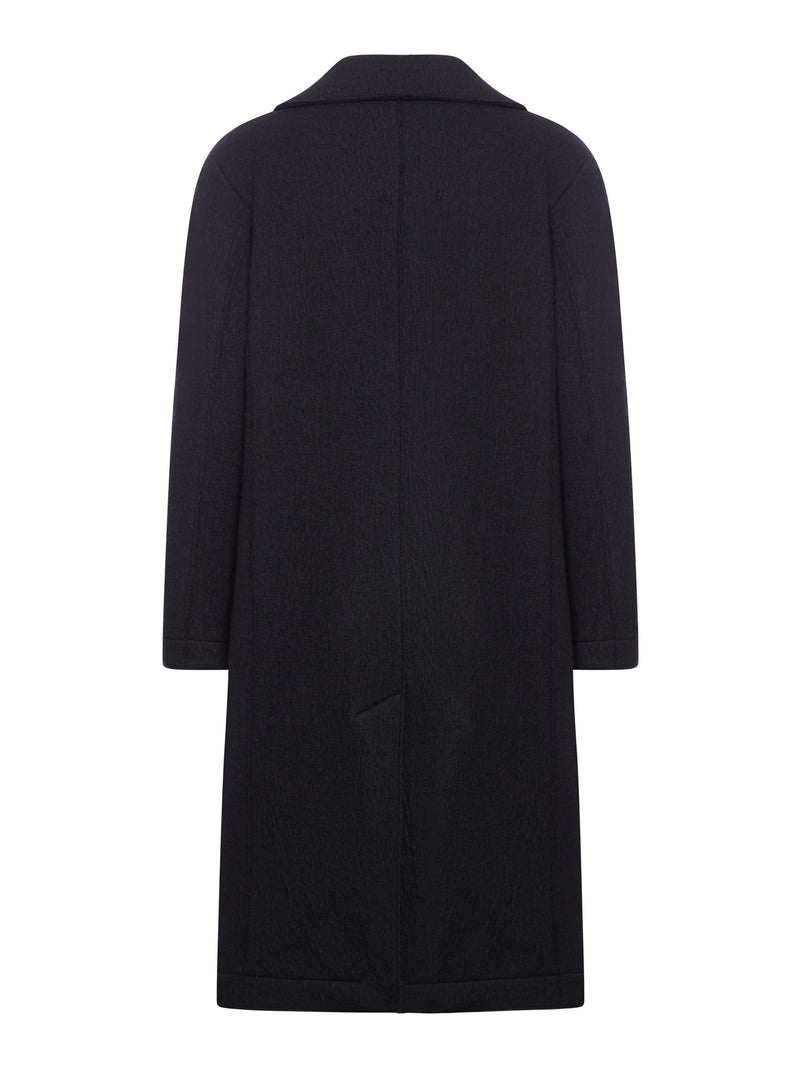 Suitnegozi Cappotto regular fit con collo a revers in lana cotta Fino al 60% di sconto
