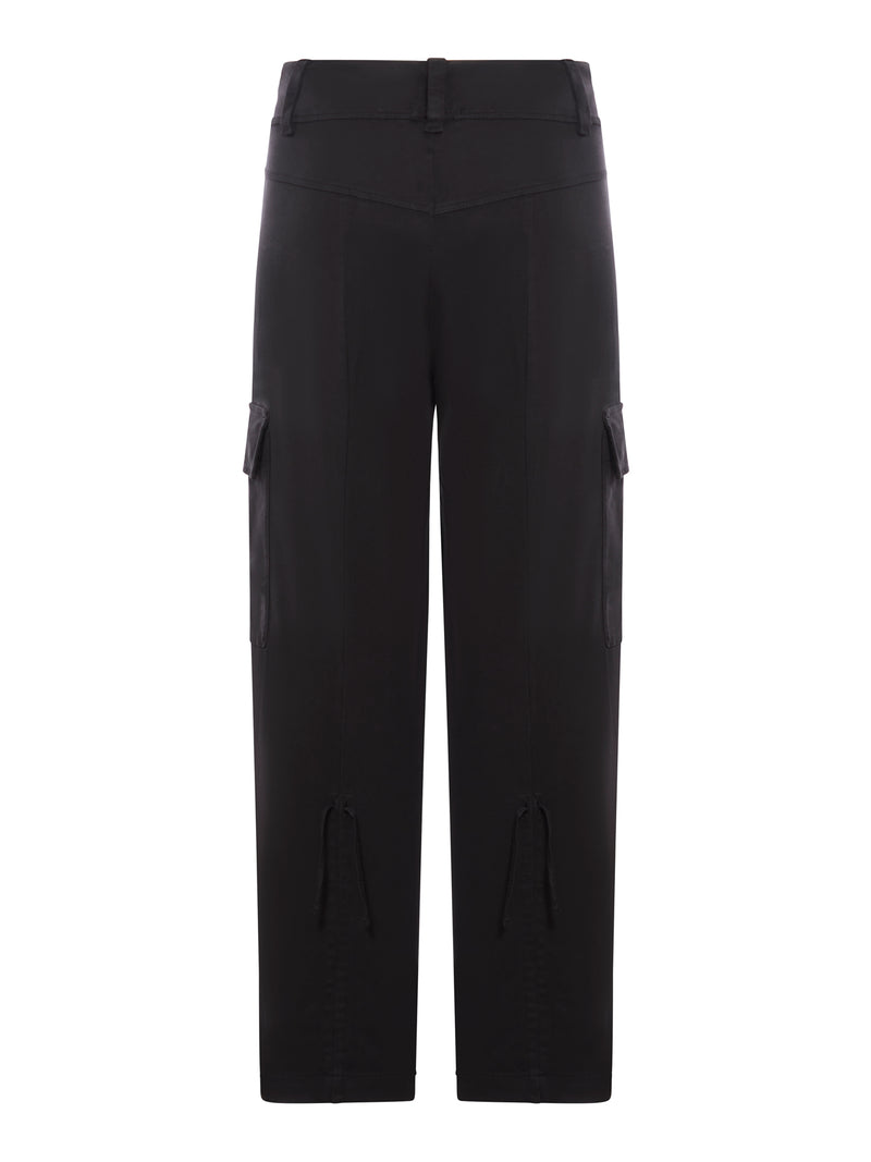 Suitnegozi Pantalone cargo in raso di cotone stretch Offerta speciale della fabbrica