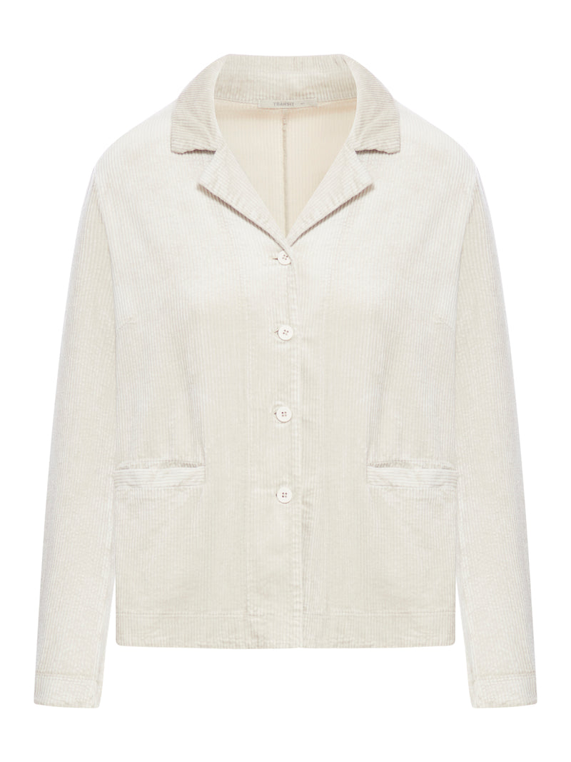 Suitnegozi Giacca in velluto a coste di viscosa e cotone stretch Fino al 55% di sconto