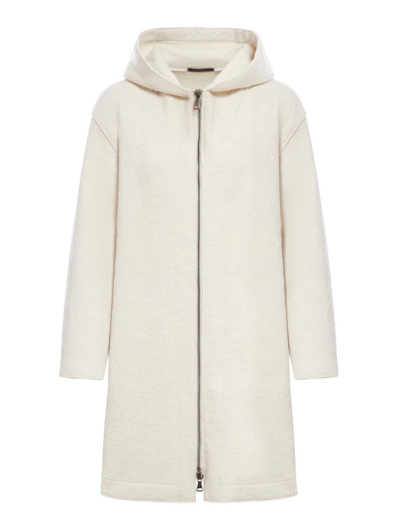 Suitnegozi Giaccone comfort fit con cappuccio in lana cotta Enormi sconti