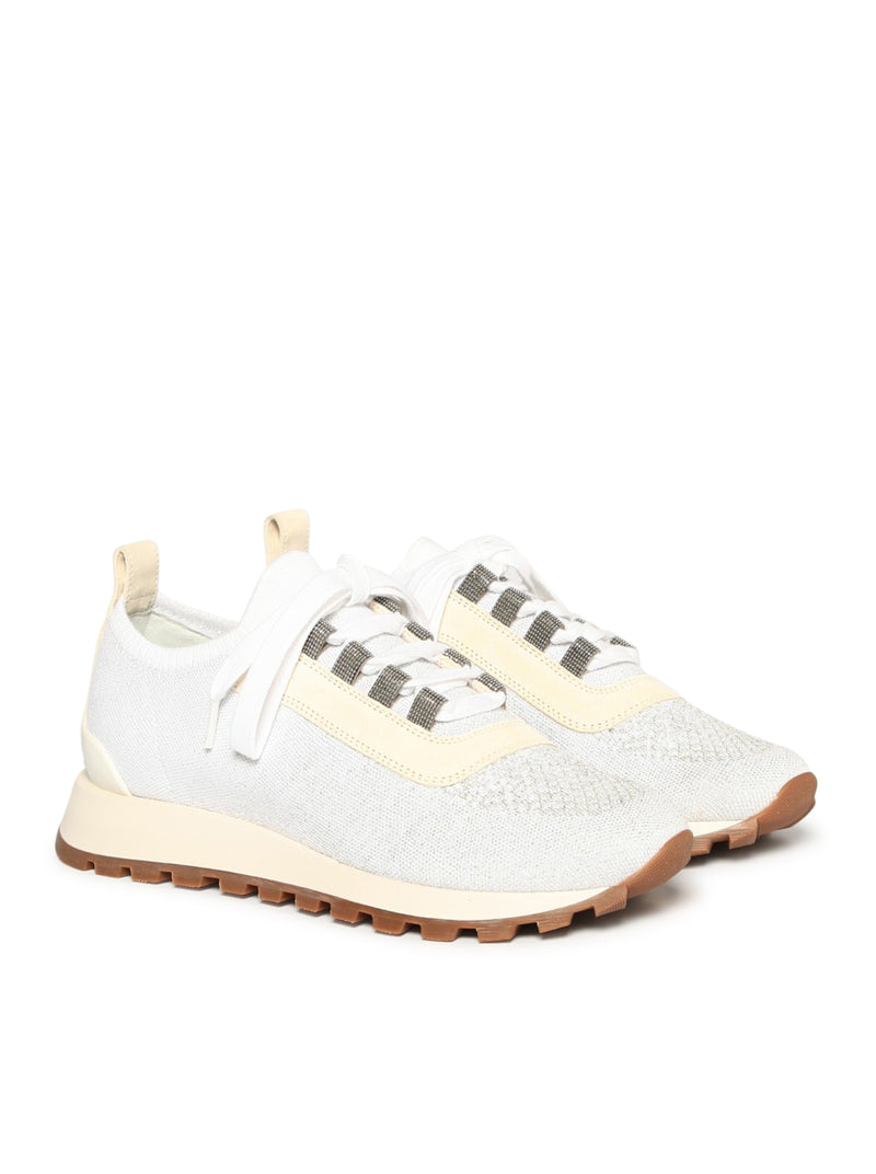 Suitnegozi Sneakers Brunello Cucinelli in maglia con lurex Fino al 60% di sconto