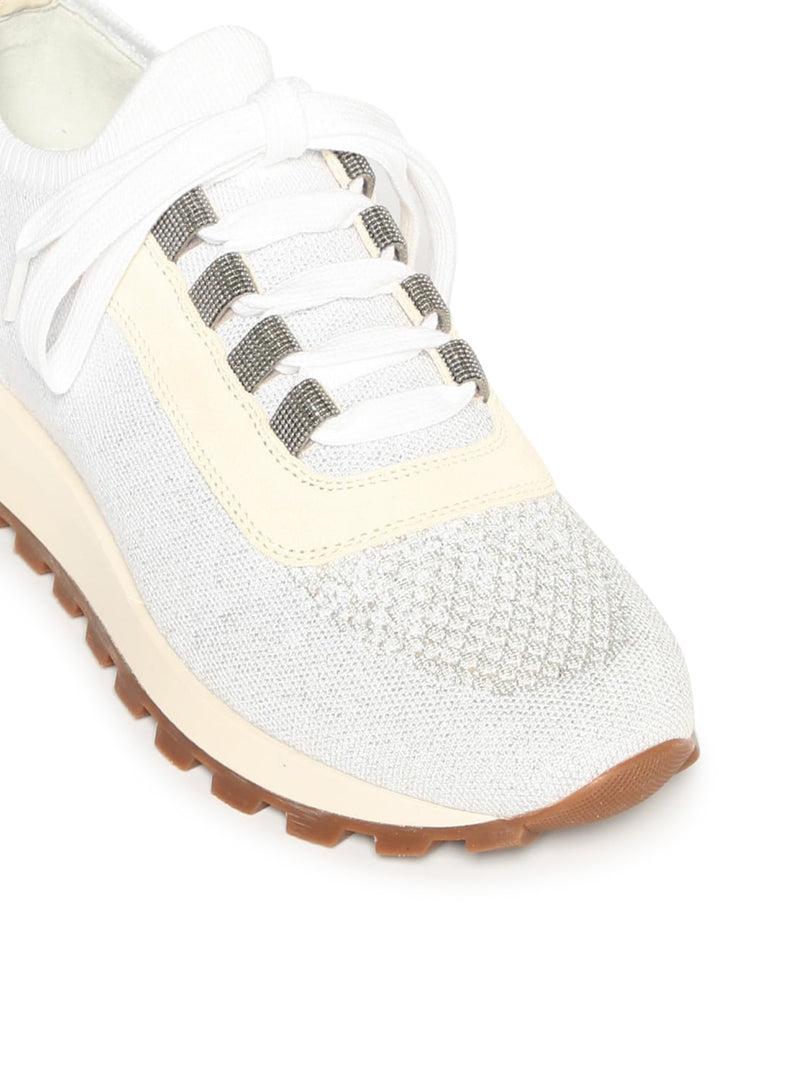 Suitnegozi Sneakers Brunello Cucinelli in maglia con lurex Fino al 60% di sconto