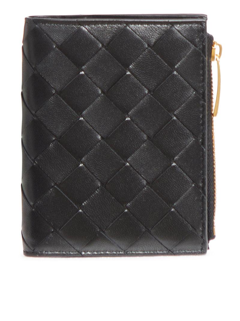 Suitnegozi Portafoglio Intrecciato Bi-Fold Piccolo Con Zip