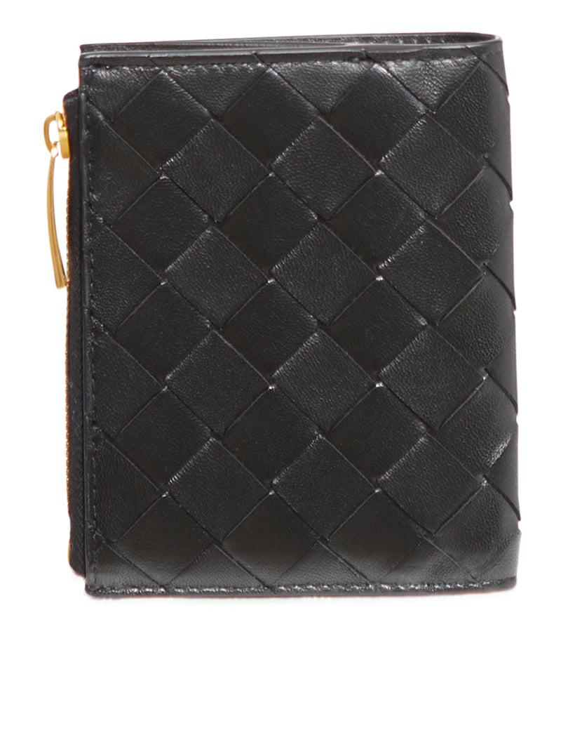 Suitnegozi Portafoglio Intrecciato Bi-Fold Piccolo Con Zip Promozione