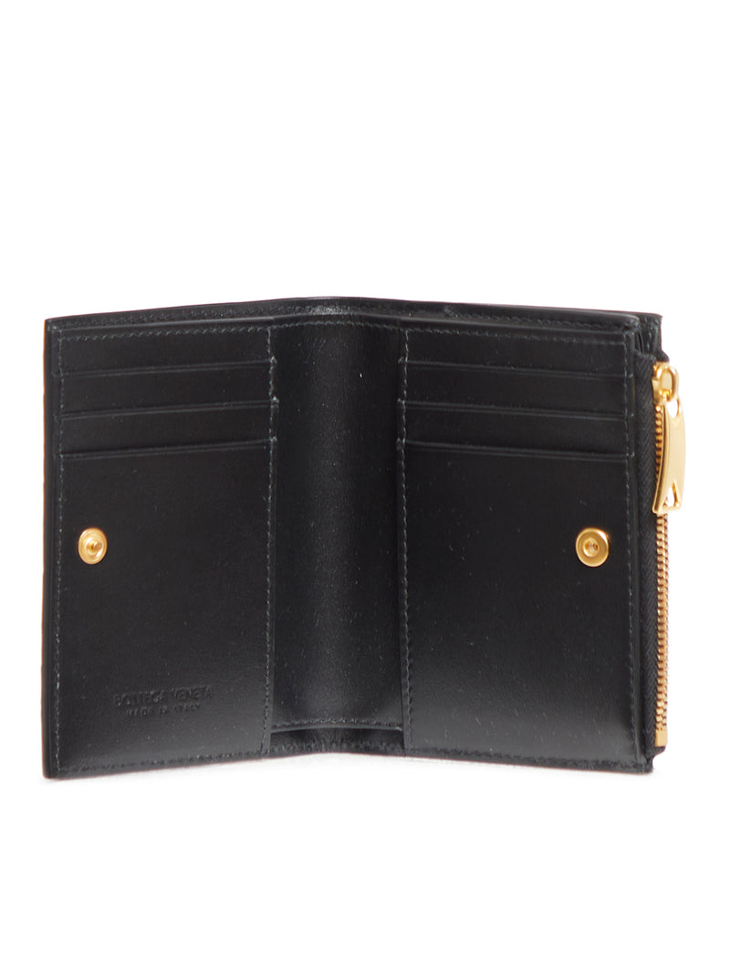 Suitnegozi Portafoglio Intrecciato Bi-Fold Piccolo Con Zip Promozione