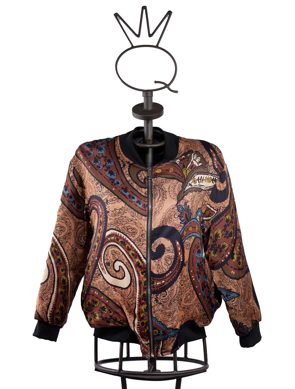 Save The Queen Bomber in tessuto stampato Promozione Limitata