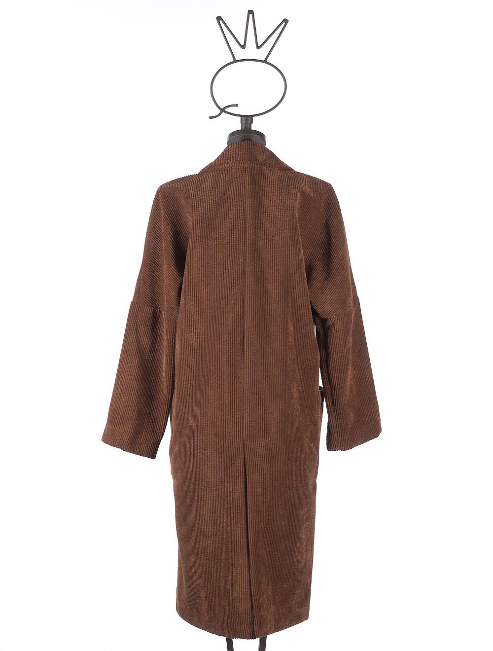 Save The Queen Cappotto marrone di velluto a coste Sconto