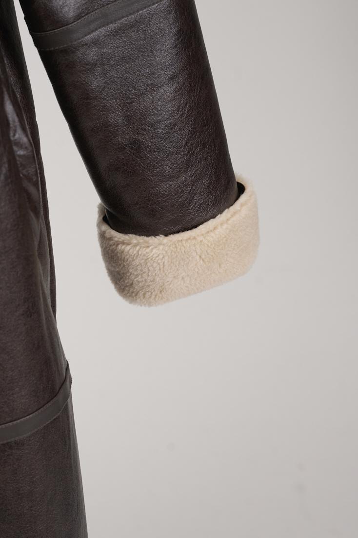 Save The Queen Eco-Shearling lungo Moda