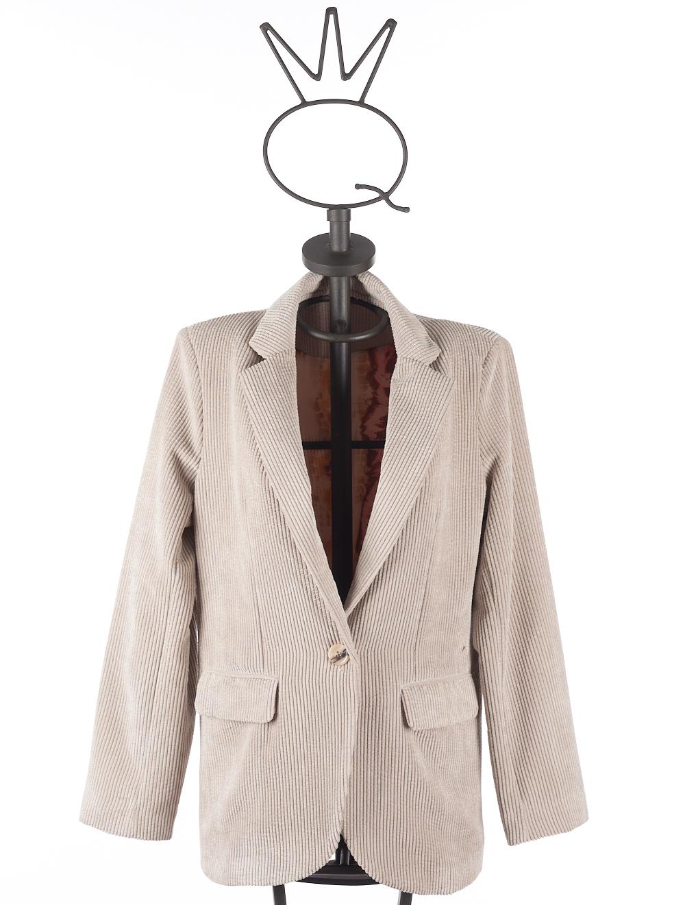 Save The Queen Giacca beige di velluto a coste Spedizione Gratuita