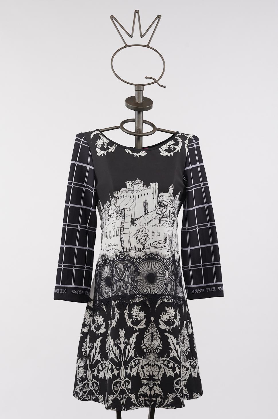 Save The Queen Vestito corto stampato Offerta