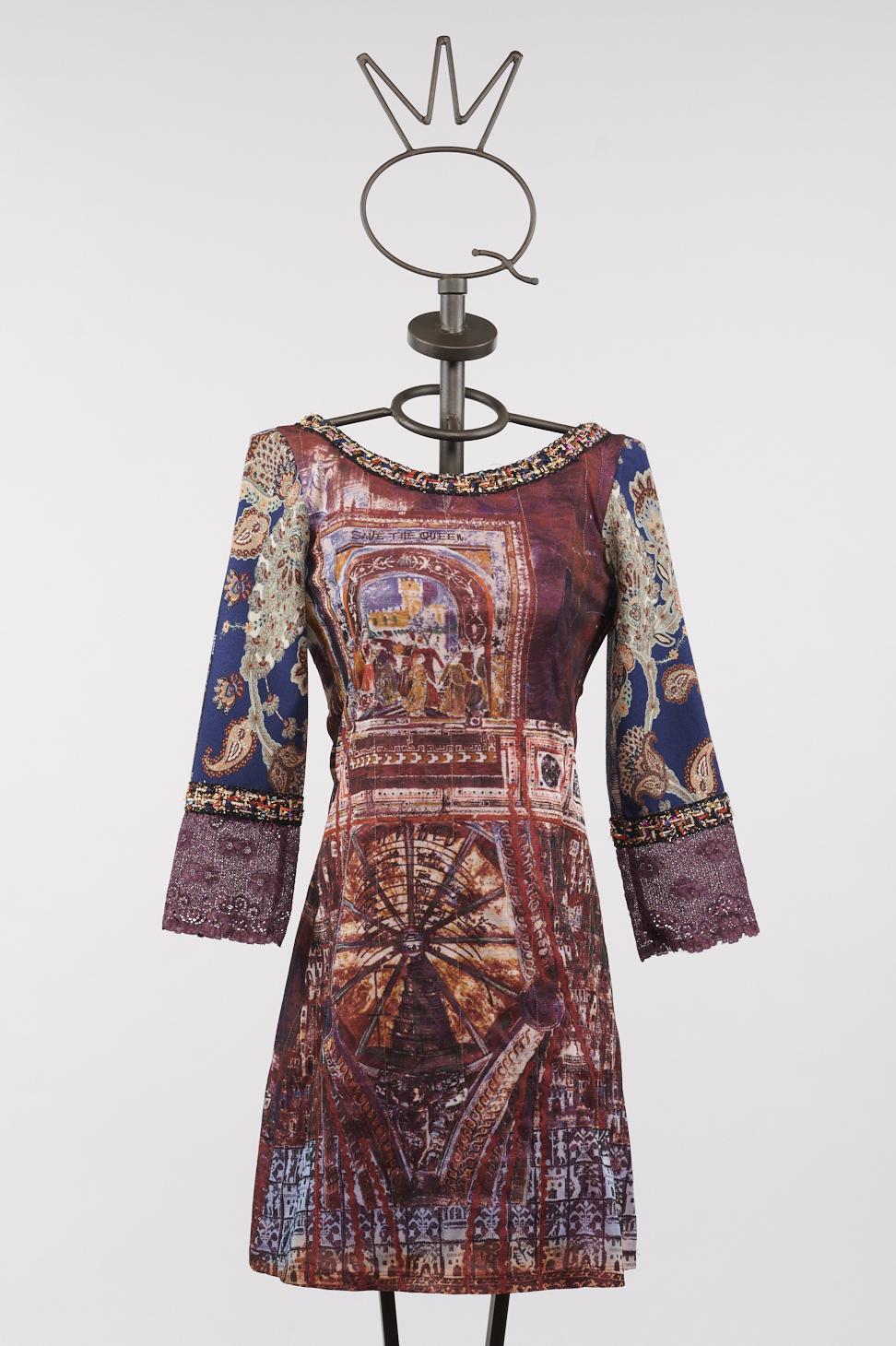 Save The Queen Vestito corto stampato Outlet