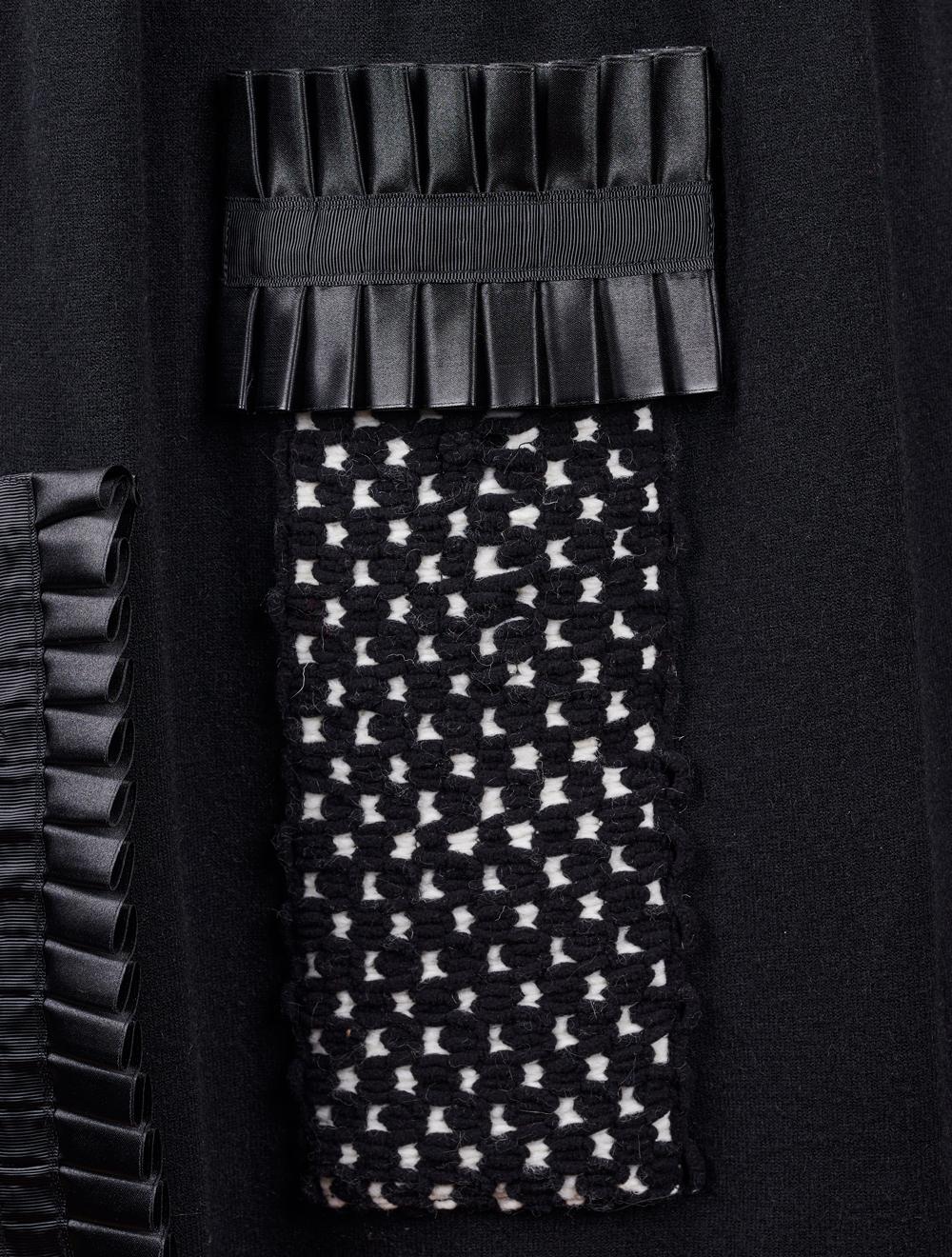 Save The Queen Abito in tricot nero Promozione