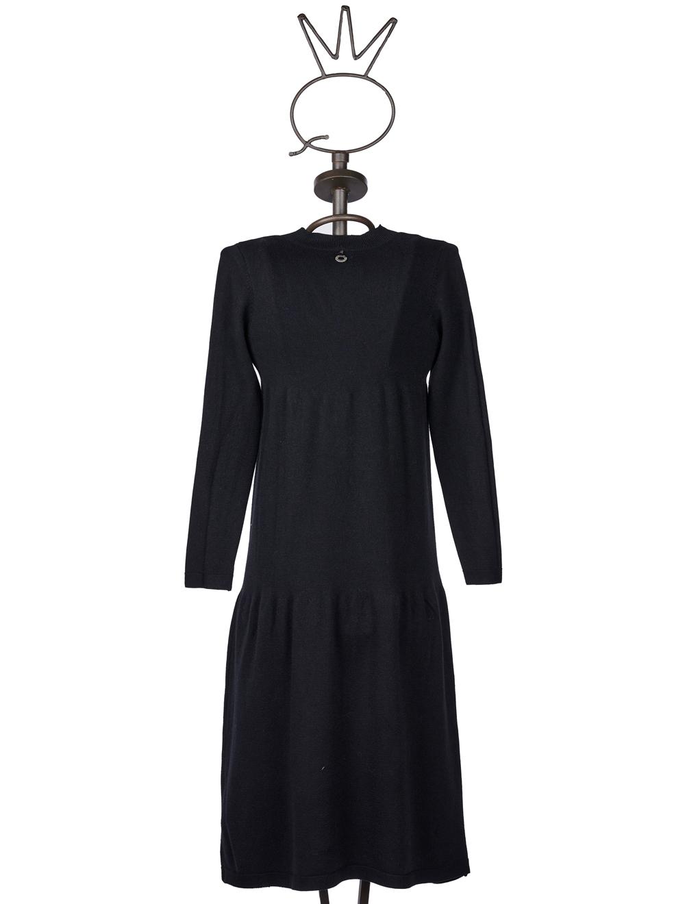 Save The Queen Abito in tricot nero Promozione