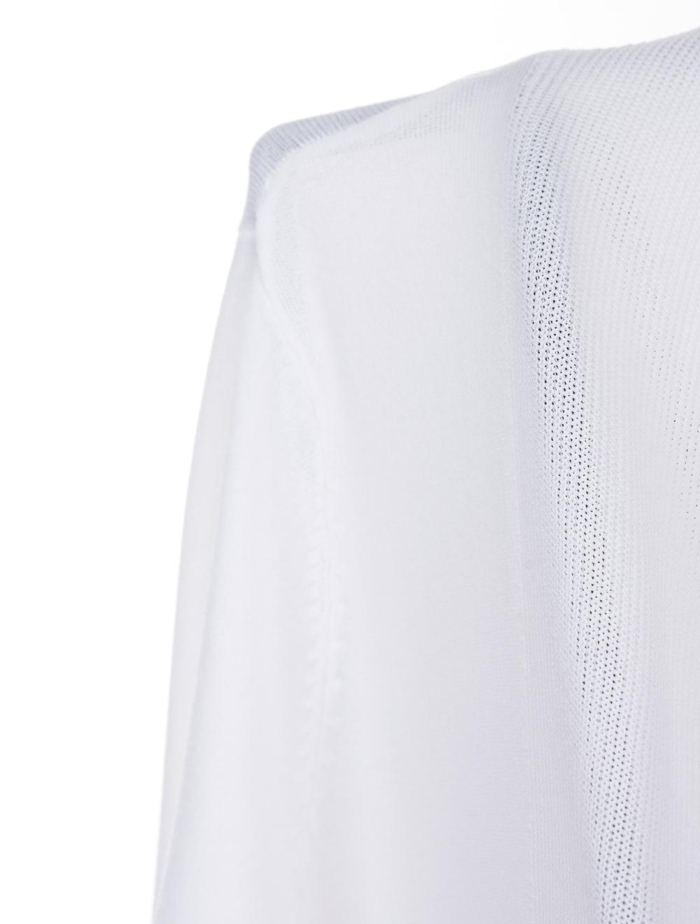 Save The Queen Cardigan bianco in viscosa con applicazioni Fino Al -60%