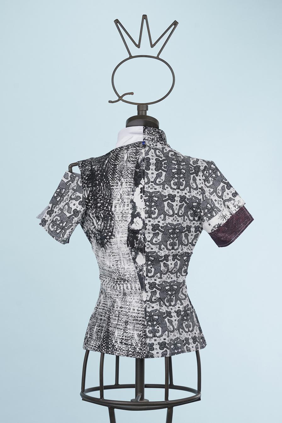 Save The Queen Camicia stampata in cotone In Vendita