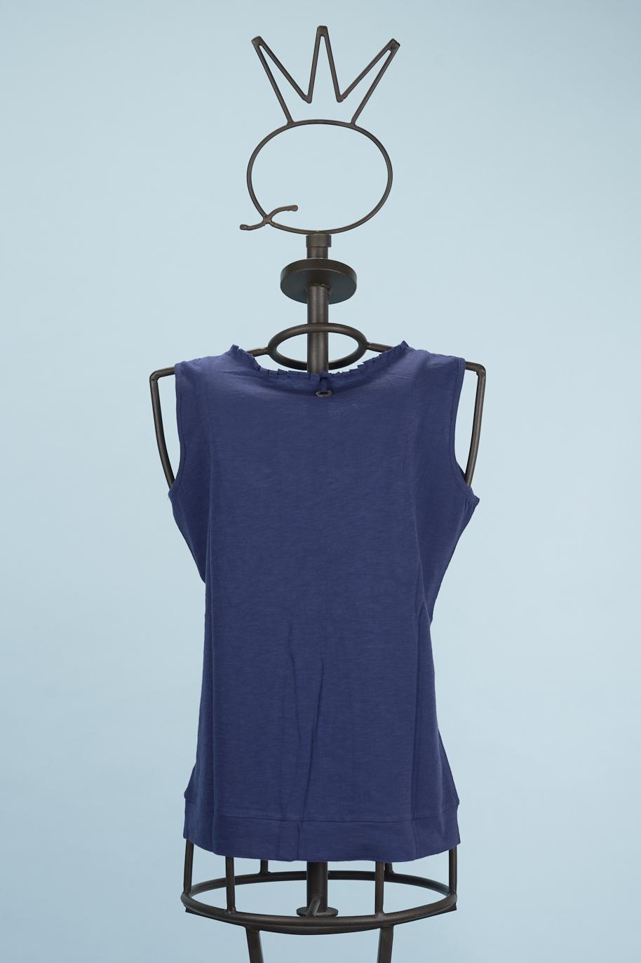 Save The Queen Top blu ricamato Soddisfazione Garantita