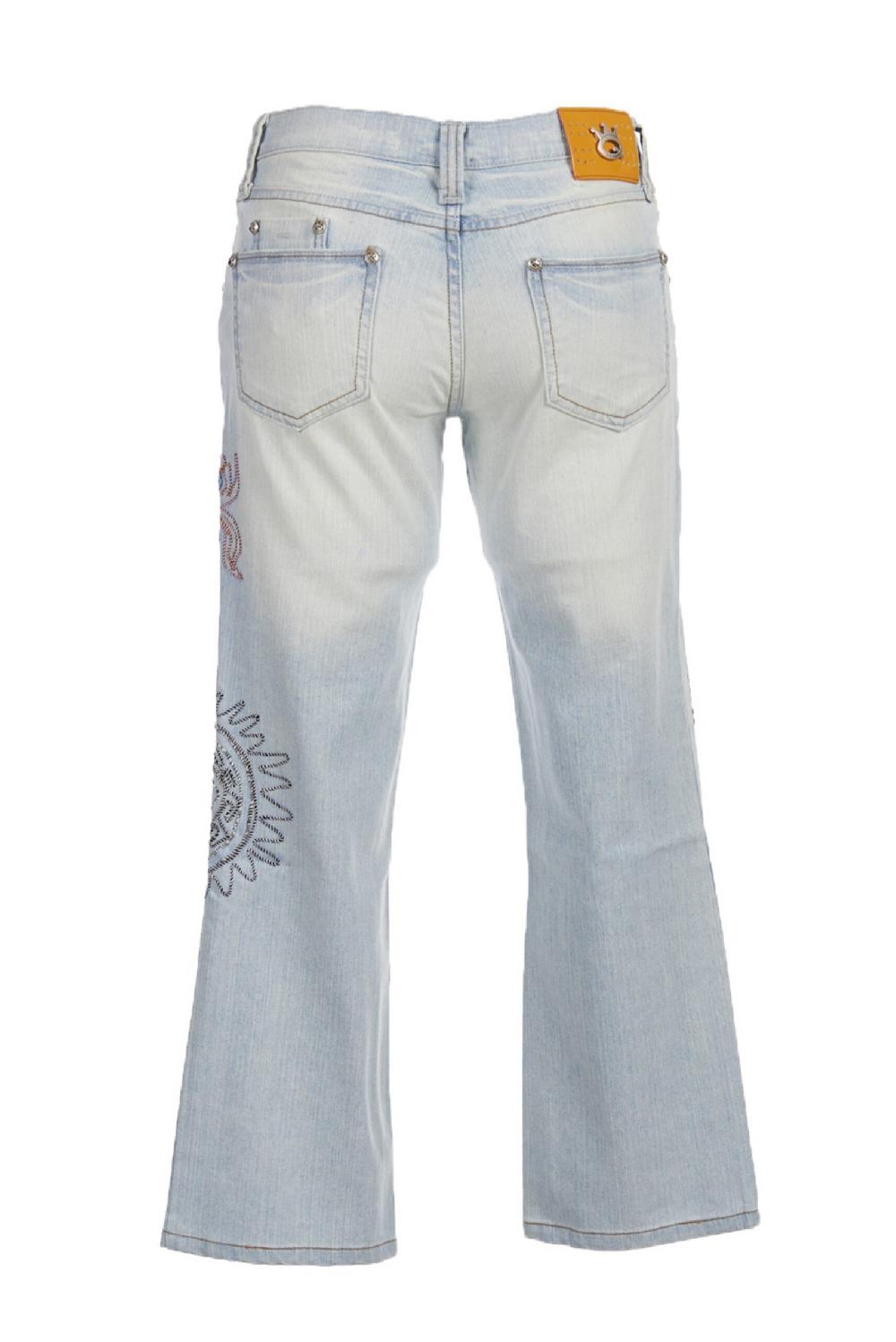 Save The Queen jeans ricamati Nuova