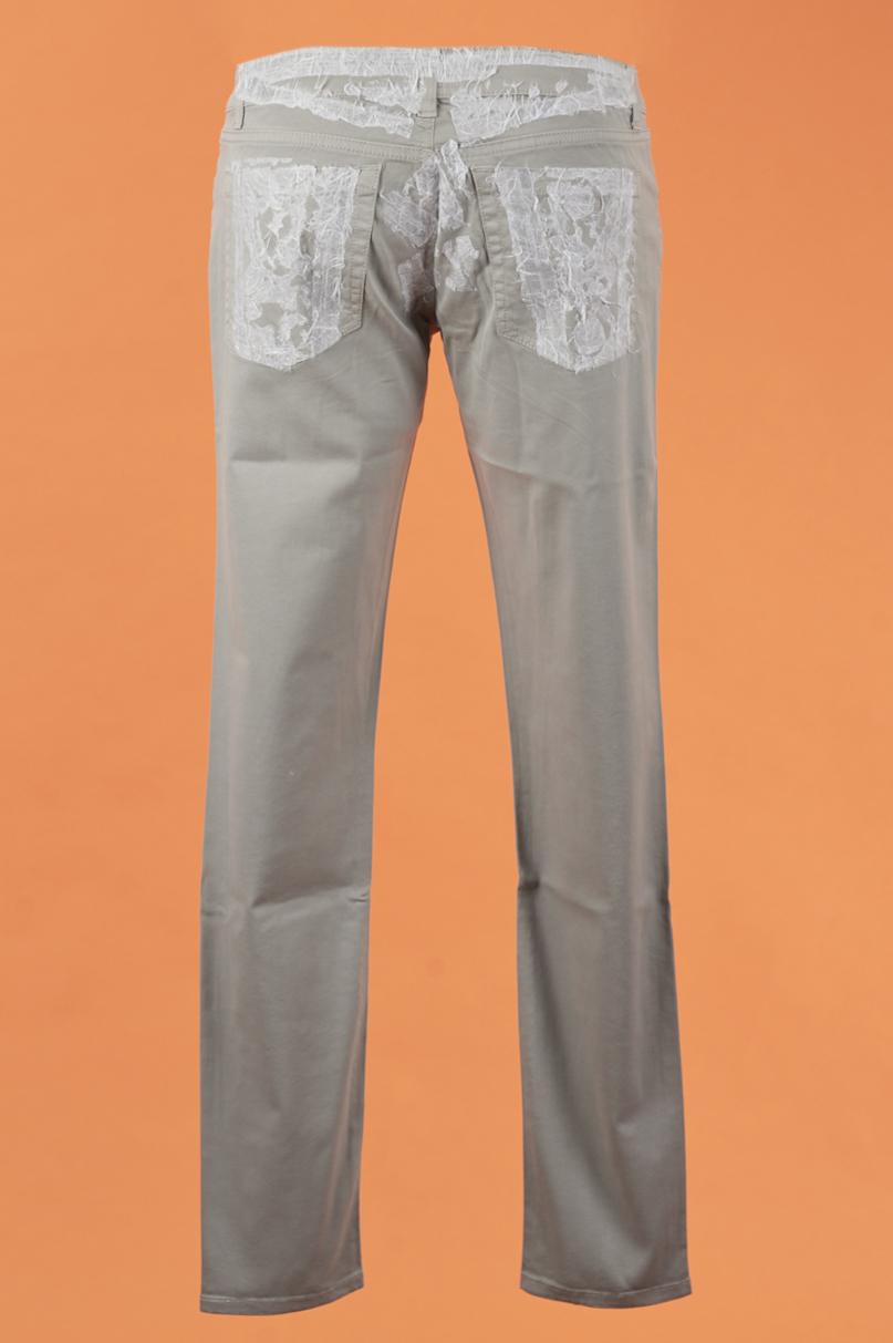 Save The Queen Jeans in cotone ricamato Italy