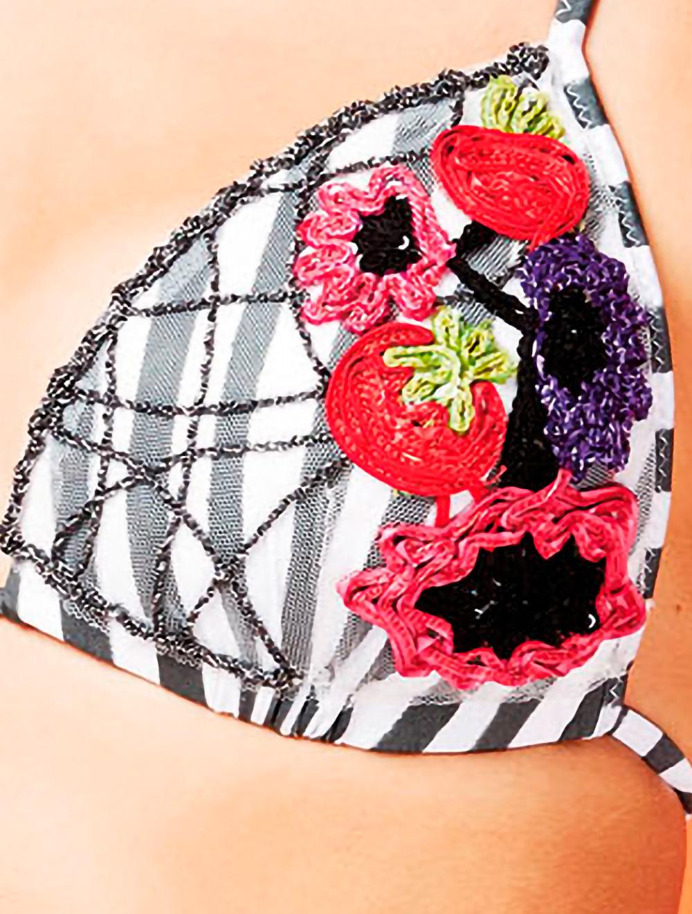 Save The Queen Bikini con ricamo dedicato a Napoli Vendite Flash
