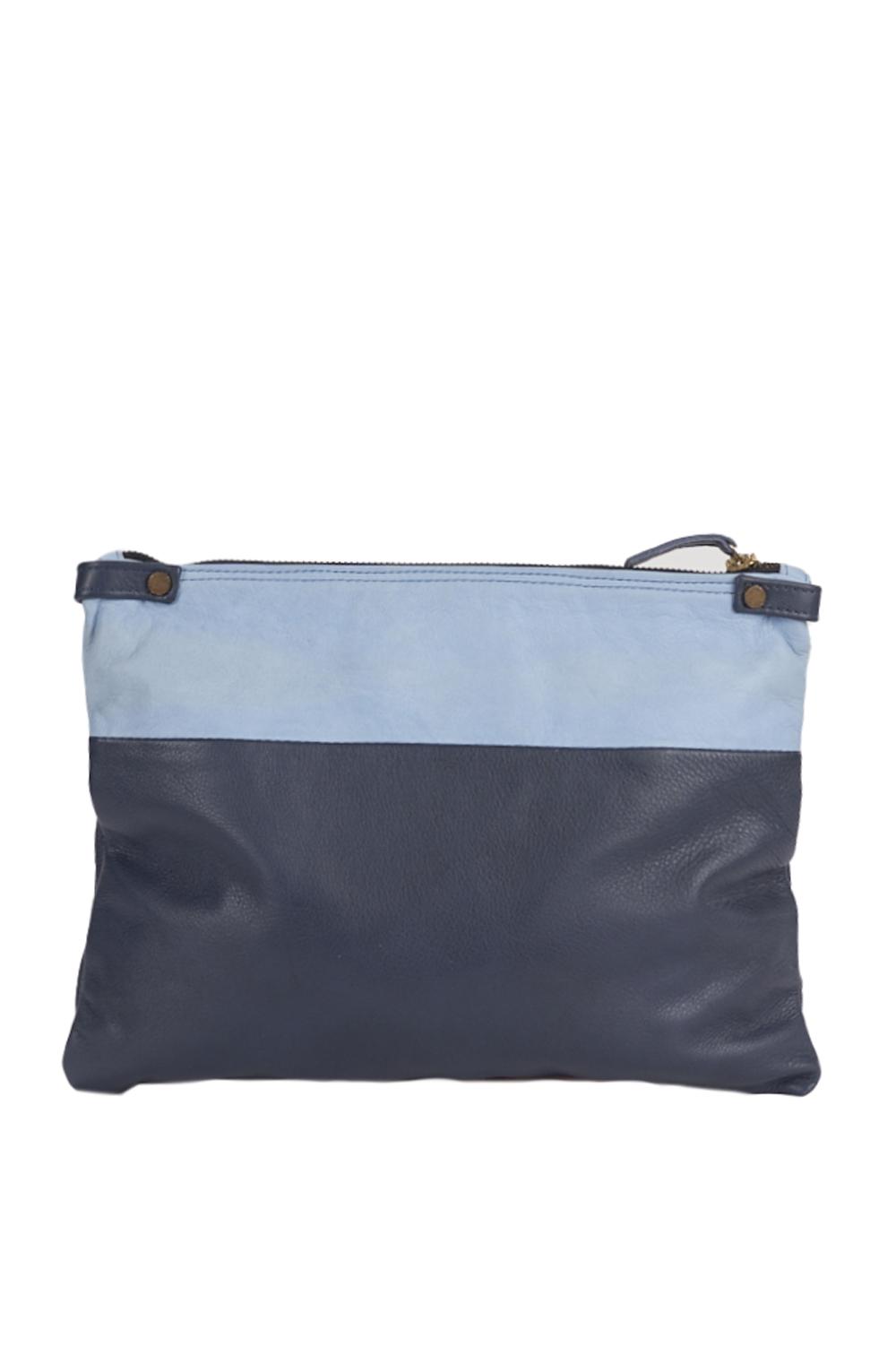 Save The Queen Pochette in pelle celeste e blu Qualità Garantita