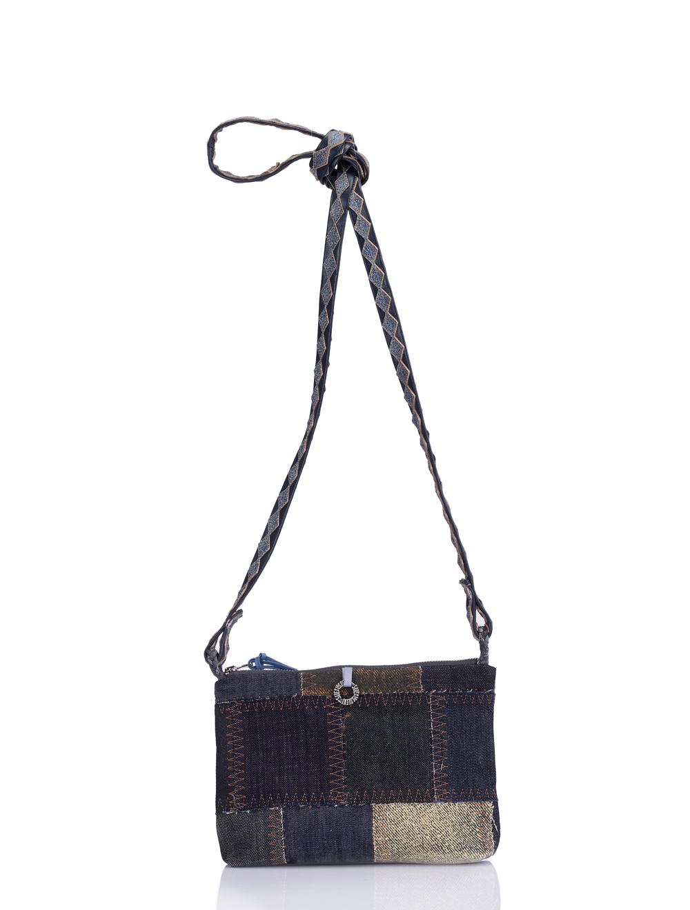 Save The Queen Piccola borsa in patch di jeans Promozione Limitata