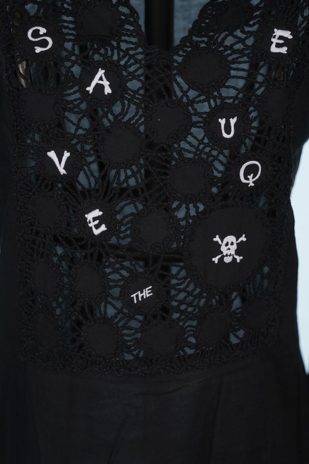 Save The Queen Camicia lunga in cotone Economico