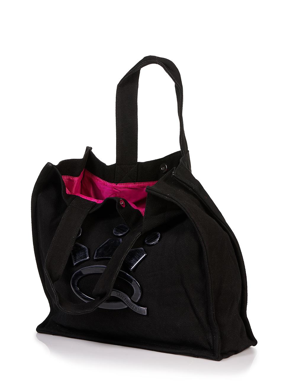 Save The Queen Borsa in canvas Saldi