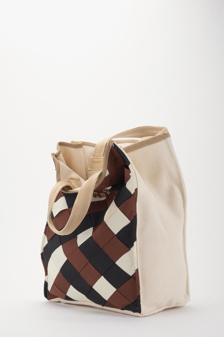 Save The Queen Borsa in canvas di cotone Vendita Economica