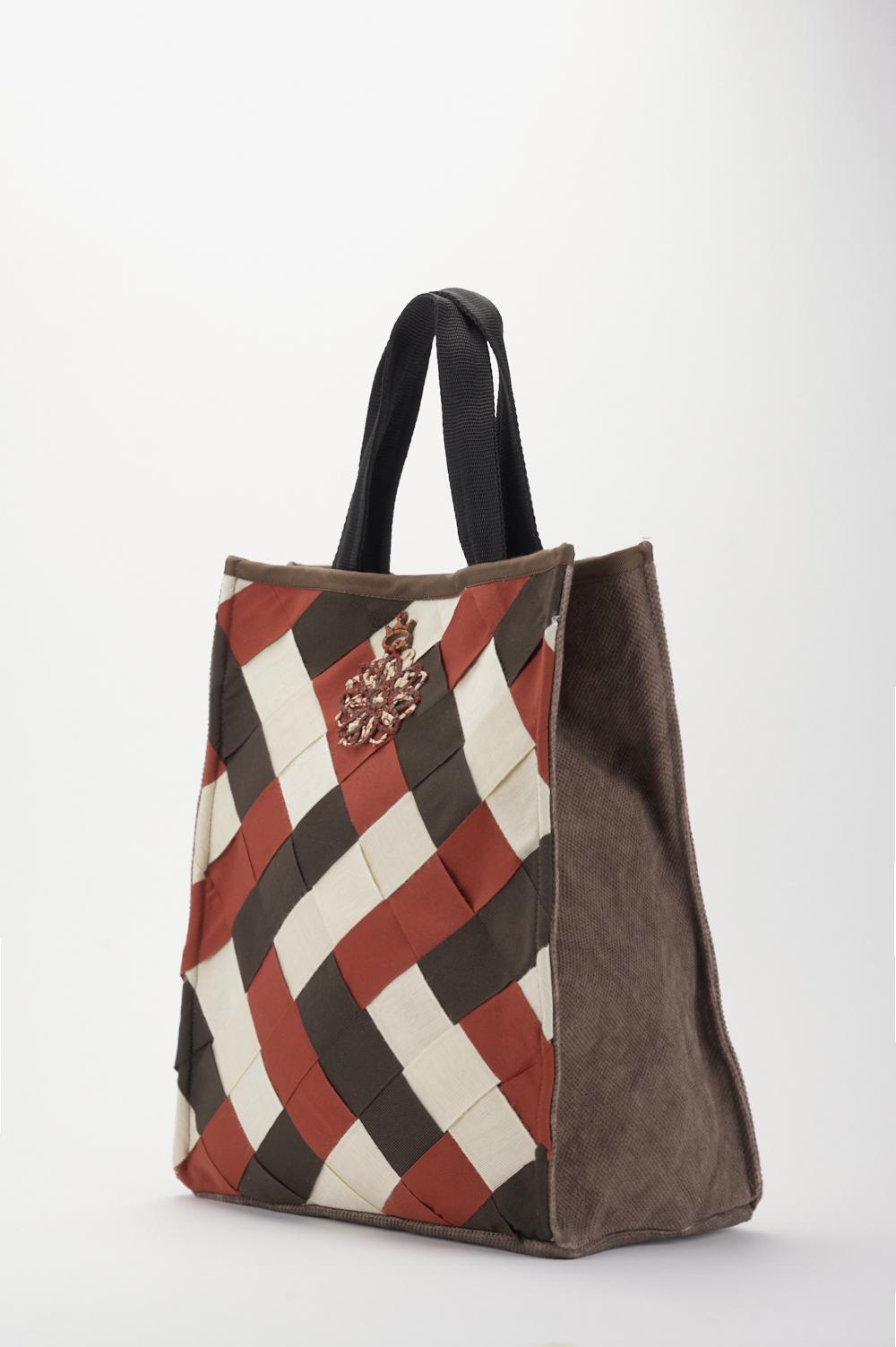 Save The Queen Borsa in canvas di cotone Saldi Di Fabbrica
