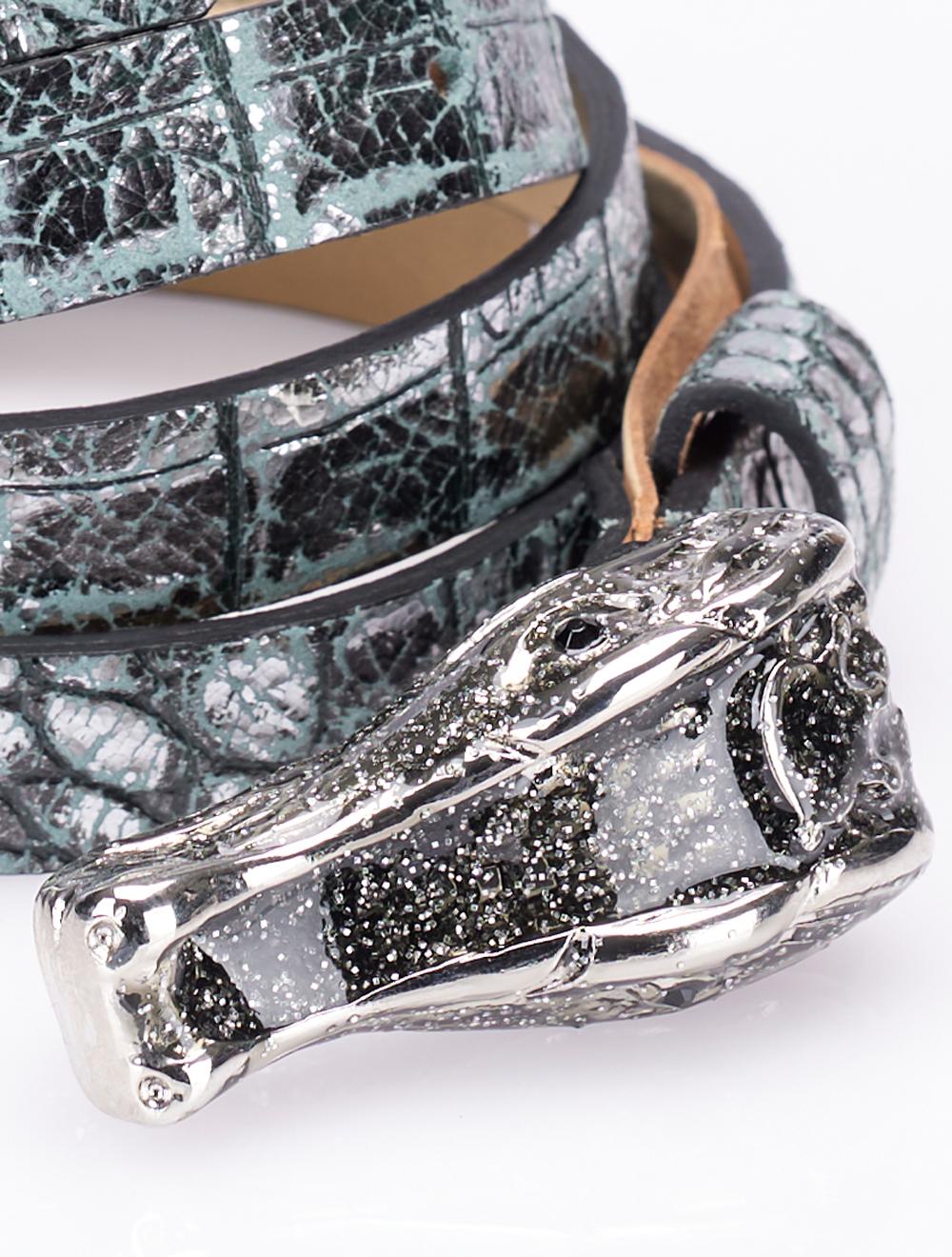 Save The Queen Cintura in pelle con fibbia in metallo Acquista Ora