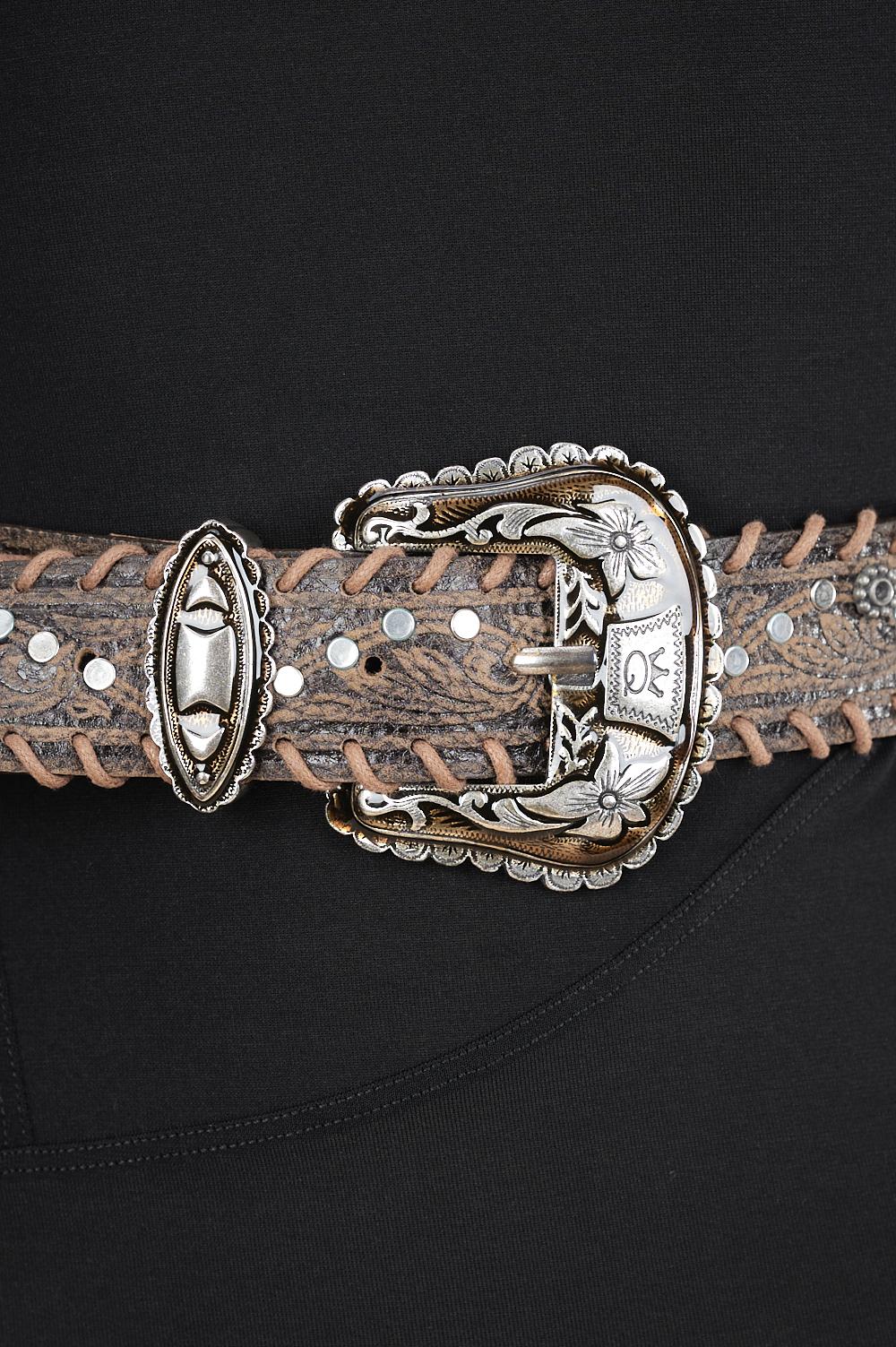 Save The Queen Cintura in pelle con fibbia in metallo Consegna Veloce