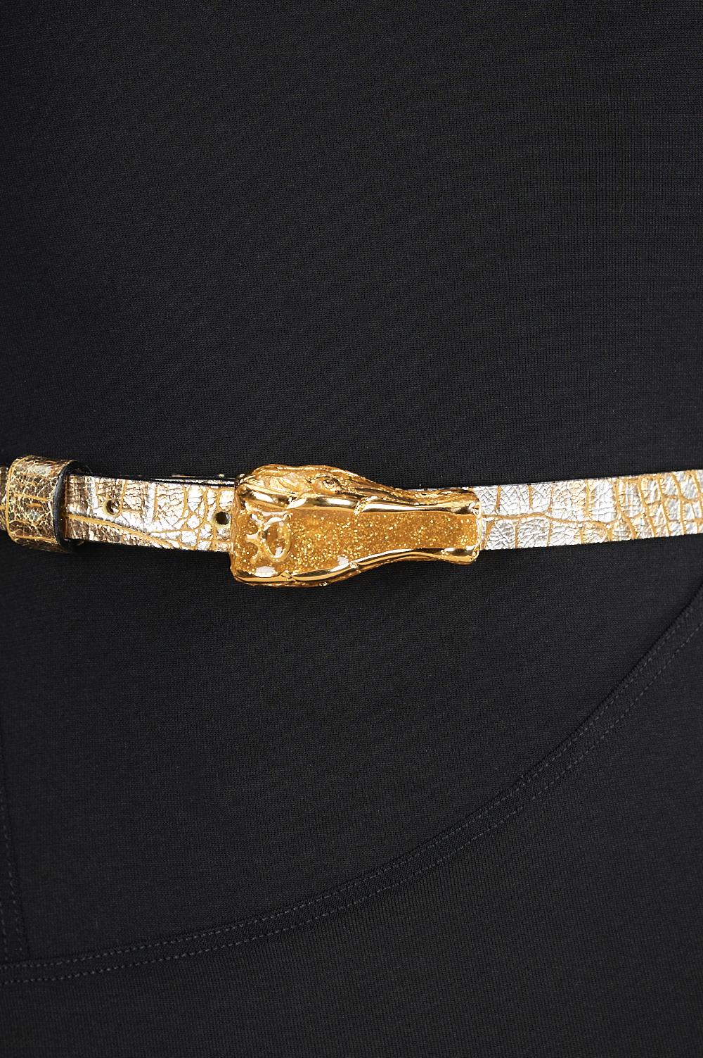 Save The Queen Cintura in pelle con fibbia in metallo Shopping Online