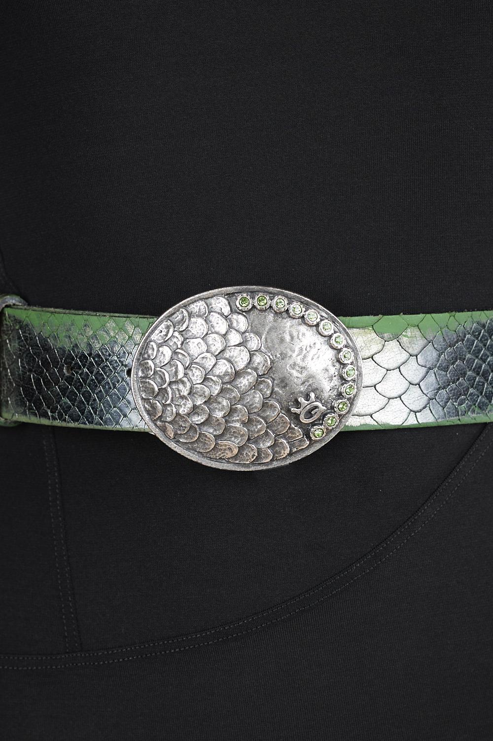 Save The Queen Cintura in pelle con fibbia in metallo Pezzi Unici