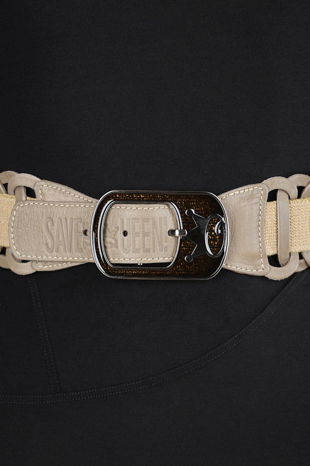 Save The Queen Cintura elastica in pelle Novità