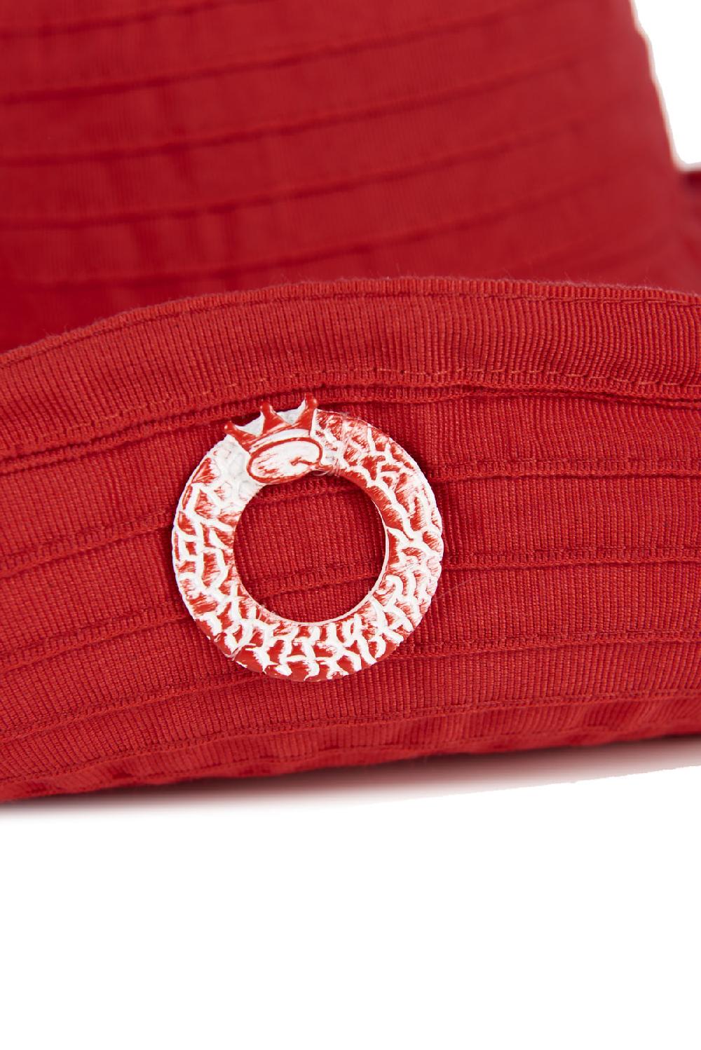Save The Queen Cappello modellabile in tessuto rosso Moda