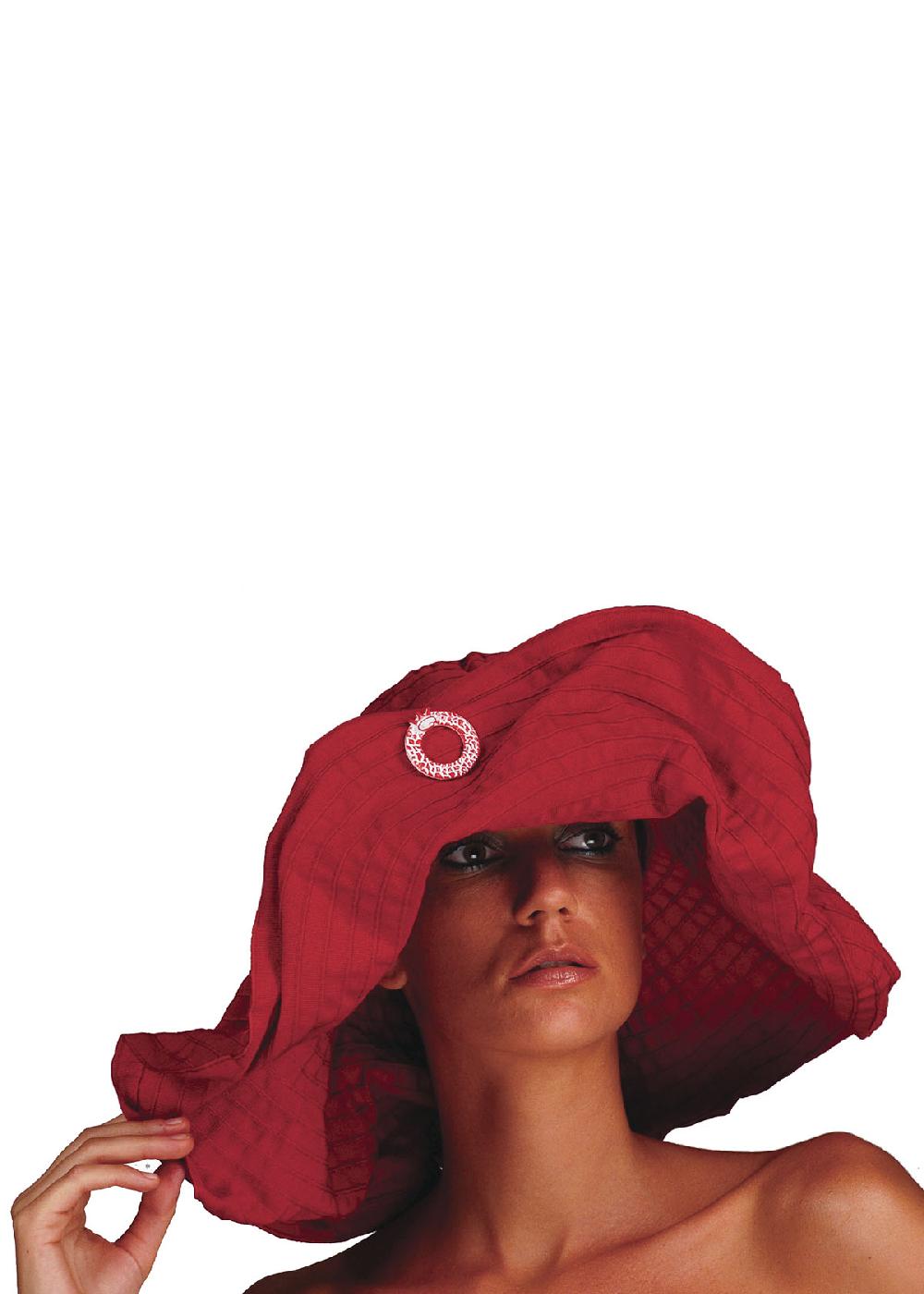 Save The Queen Cappello modellabile in tessuto rosso Moda